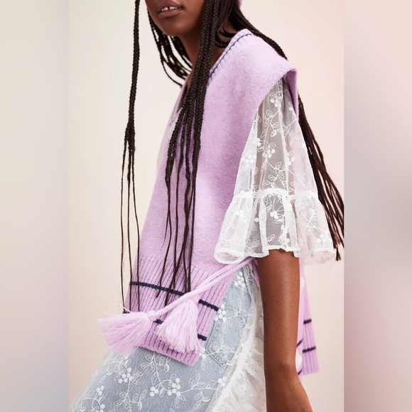 𝓯𝓹 Free People ~ All Star Stripe Poncho - Picture 13 of 17